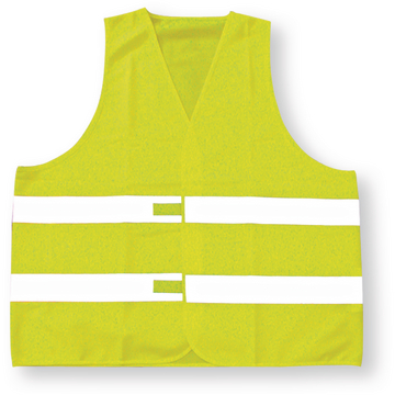 Brīdinājuma veste neona dzeltenā krāsā